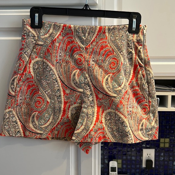 Zara paisley print shorts - Picture 1 of 4